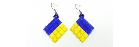 Ukrajina vlajka   6cm včetně háčku