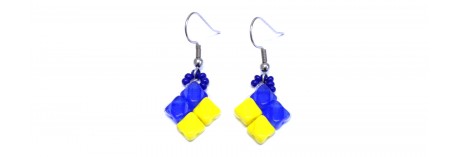 Ukrajina vlajka 4cm včetně háčku