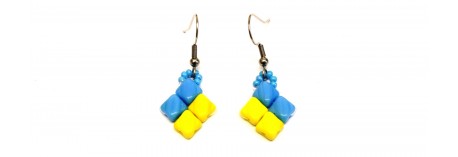 Ukraine flag 4cm including hook